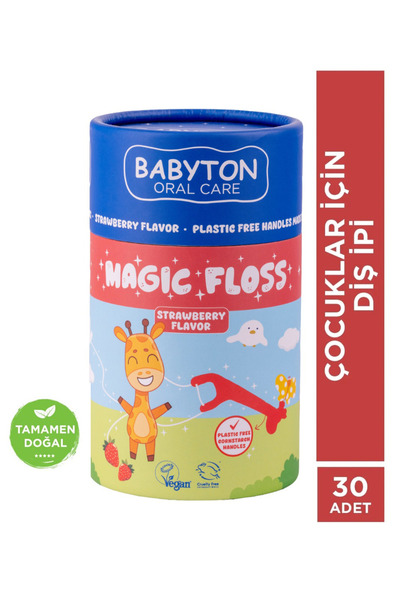 BABYTON Magic Floss Çocuklara Özel Hassas Diş İpi 30 Adet