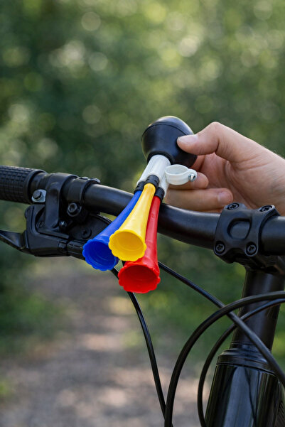 Binbirreyon Bisiklet Zili Vak Vak Korna 3 Ağızlı Havalı Zil 24cm Gb120