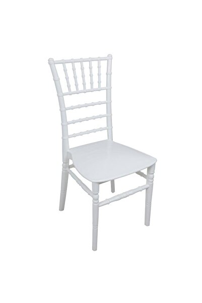 Mandella Silver Sandalye Tifany (4 adet) BEYAZ