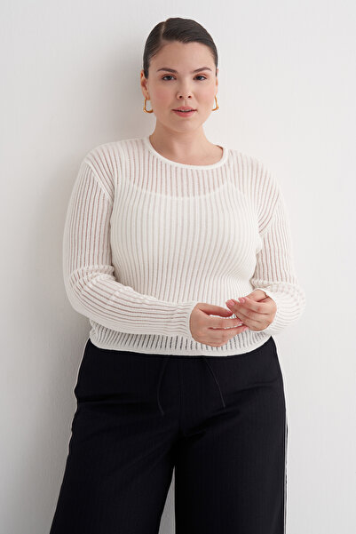 MYLİNE Prozirna tanka pletena bluza