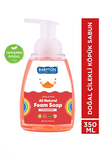 BABYTON Doğal Çilekli Köpük Sabun 350 ml