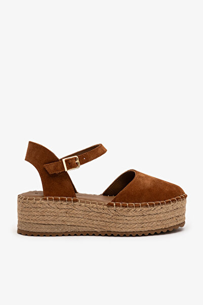 Louis Cardy Lobo Taba Hakiki Deri Kadın Espadril Sandalet