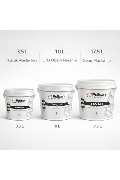 Polisan Tavan Boyası -Ultra Tavan -Ultra Beyaz -17,5Kg.-POLİSAN