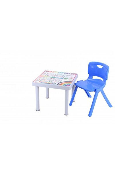 Sağlam Plastik Mandella Rubi Türkçe Desenli Çocuk Masası 1 Adet Nova Büyük Ço...