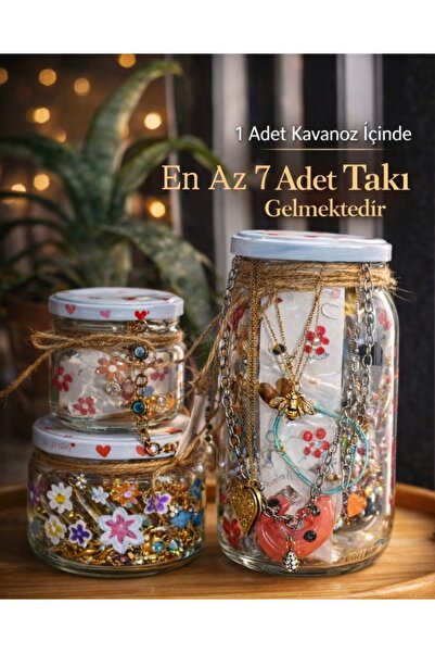 QERMA (M BOY ) TAKI SETİ GOLD SILVER KARIŞIK TAKI KAVANOZ da GÖNDERİLİR