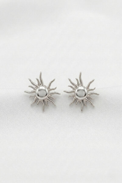 özgül takı ve tasarım أقراط نسائية من الفولاذ المقاوم للصدأ باللون الفضي من م...