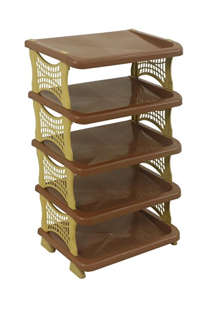 Sağlam Plastik Star Lüx Ayakkabılık Kahverengi