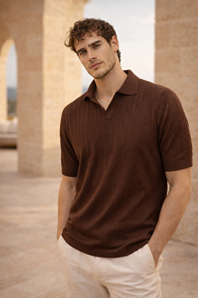 Valiberta Nestor pletenica za kosu Sa deznom polo ovratnik standardnog kroja ...