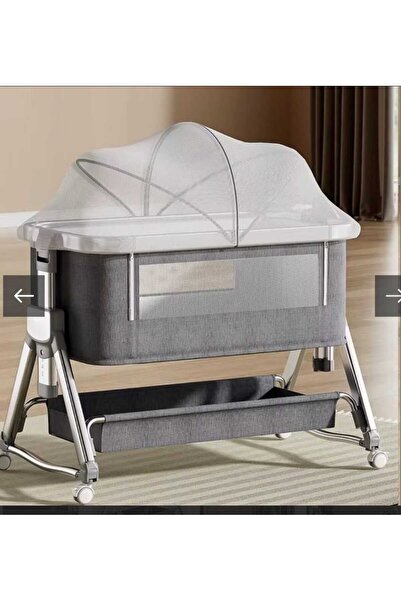 LULLS سرير أطفال نيكست تو مي قابل للطي هزاز بارتفاع قابل للتعديل، وضع مائل، ع...