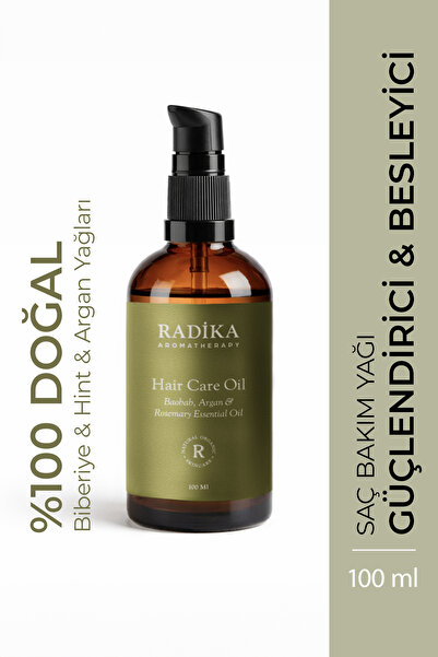 Radika Aromaterapi Saç Bakım Yağı / Biberiye Ve Hint Yağları / Güçlendirici, ...