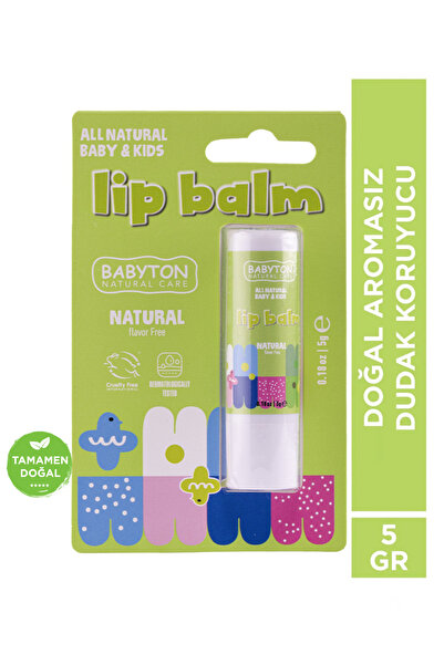 BABYTON Doğal Aromasız Dudak Nemlendirici 5 gr