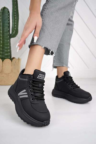 Guja 24K317 4 حذاء نسائي أسود خفيف الوزن برباط