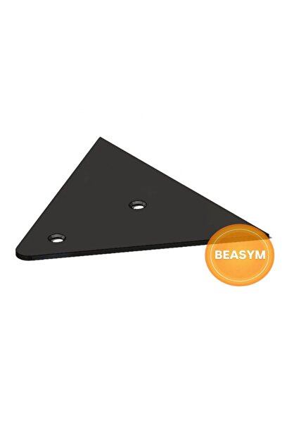 Home 4'lü Gizli Duvar Rafı Askı Aparatı - Sağlam Metal Üçgen Raf Tutucu