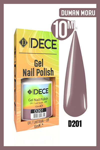 d dece Kalıcı Oje Uv Led D201 (MOR SERİSİ) 10ml