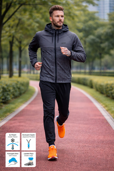 BESSA Dimljeni materijal za ronjenje sa flisom iznutra, kapuljačom, patentnim...