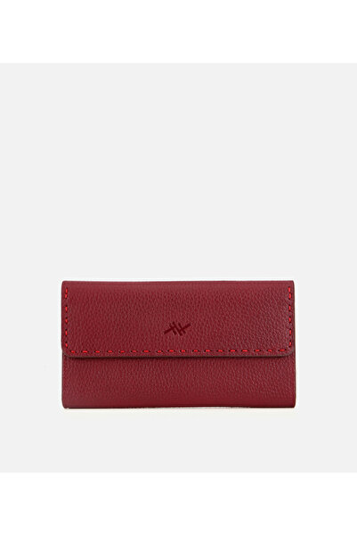Hotiç Kadın Deri Bordo Cüzdan