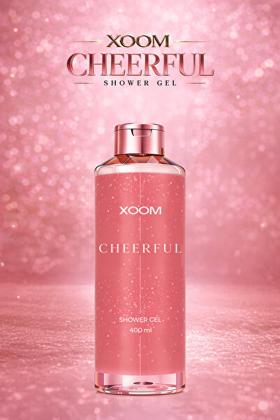 XOOM Cheerful Kadın Duş Jeli 400 ML – Cildi Nemlendiren , Kalıcı Koku