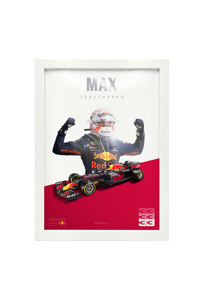 KAYNOCK Max Verstappen 33 Red Bull Poster Tablo, Formula 1, F1, Poster Tablo ...