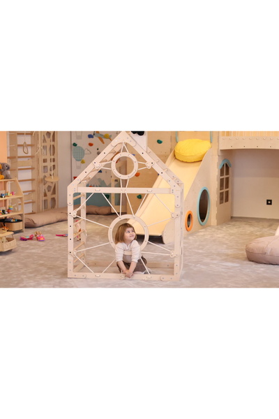 BAUMFEE SORBIA AHŞAP OYUN EVİ TIRMANMA PARKURU ,Montessori Oyun Parkuru | Oyu...