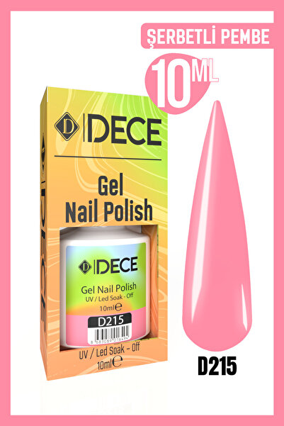 d dece Kalıcı Oje Uv Led D215 (PEMBE SERİSİ) 10ml