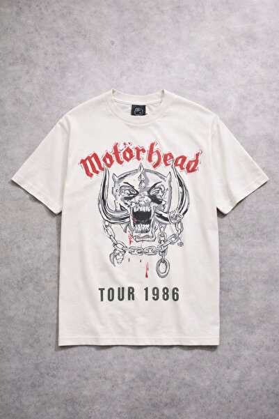 Overdrive Tricou supradimensionat alb Motörhead