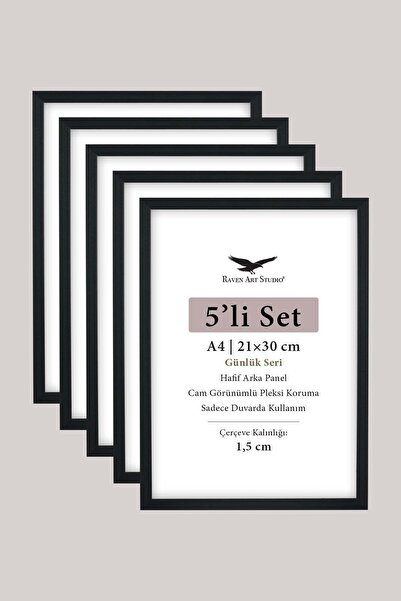 Raven Art Studio A4 - 21cm x 30cm ușor Panou din spate din plexiglas transpar...