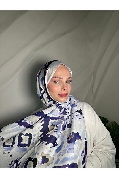befa scarf Soft Şal Baskılı Sulu Boya Desenli