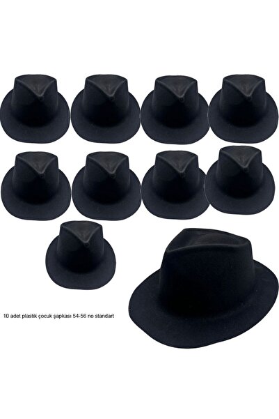 partidolu Пластмасова черна каубойска шапка без връзки за представление, за д...