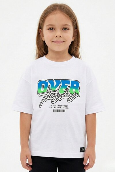 NEWKİDS Štampano 100% pamuk Devojčina majica