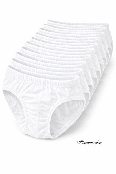 Hepsine Rakip Seher 12 Pieces Boys' Slip Underwear Set of Cotton Sec0037 Colo...