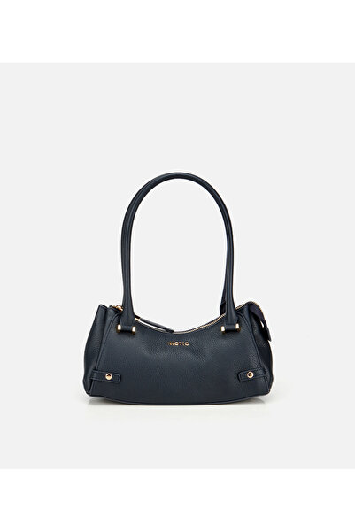 Hotiç Kadın Deri Lacivert Bowling Omuz Çantası