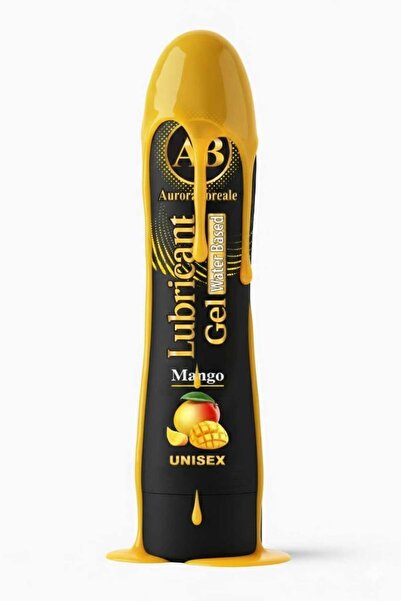 AuroraBoreale Premium Kayganlaştırıcı Jel Büyük Boy Mango Aromalı Su Bazlı Lubricant Gel
