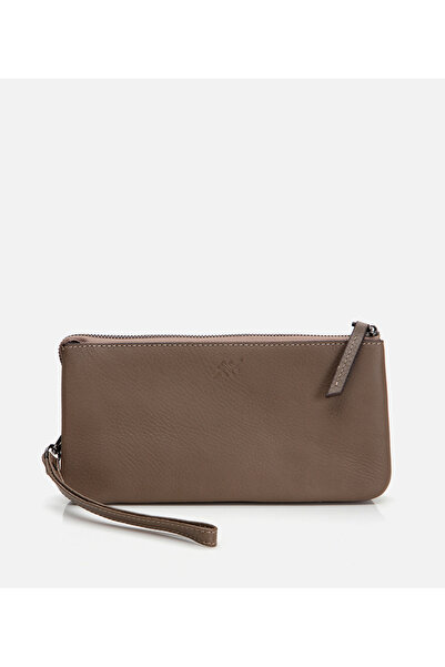 Hotiç Hakiki Deri Bej Erkek Çanta