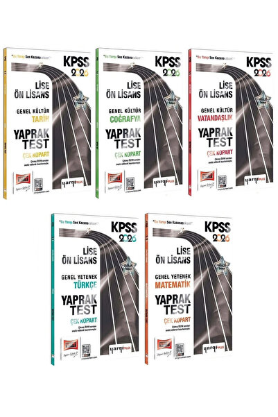Yargı Yayınları Yargı 2026 KPSS Lise Ön Lisans Yaprak Test 5 li Set Yargı Yay...