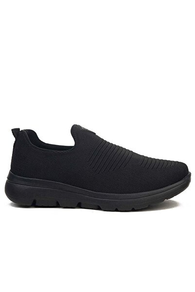 Wickers 2480 Black Knitwear Memory Foam Men's Sports Shoes