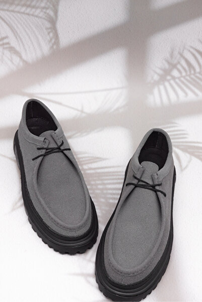 Tonny Black Erkek Füme Süet Rahat Kalıp Erkek Loafer Ayakkabı