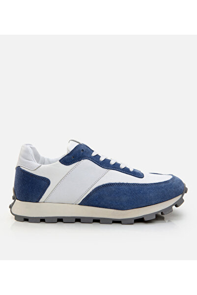 Hotiç Pantofi sport albastri din piele pentru bărbați