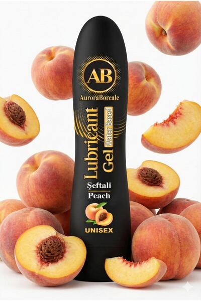 AuroraBoreale Premium Kayganlaştırıcı Jel Büyük Boy Şeftali Aromalı Su Bazlı ...