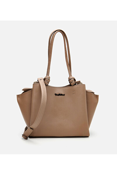 Hotiç Kadın Deri Vizon Omuz Çantası