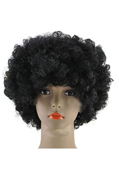 partidolu Пухкава перука Бонус перука Черна цвят Ретро