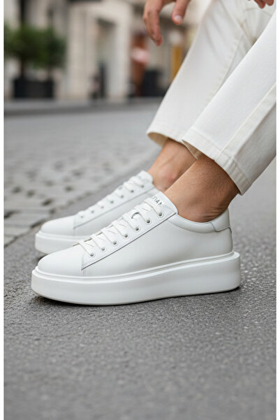 Lufian حذاء رياضي جلدي للرجال من White Gage