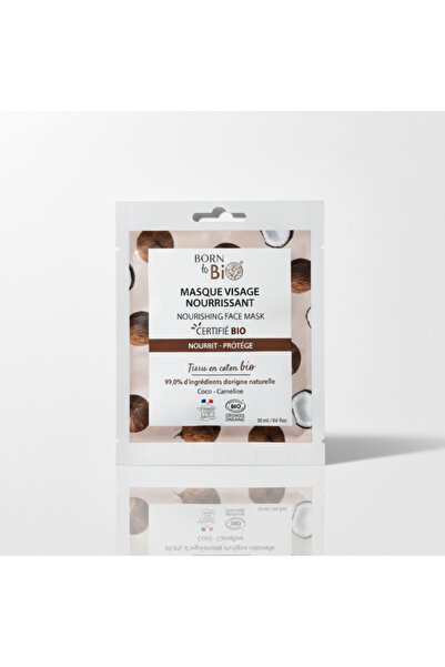 Born to Bio قناع وجه قطن مغذي - عضوي معتمد