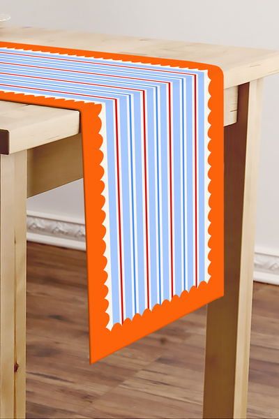 RİTMOHOME Karirani , Morski, More, Prugasto , Sa deznom , Obojeno, 40x140 Sto...