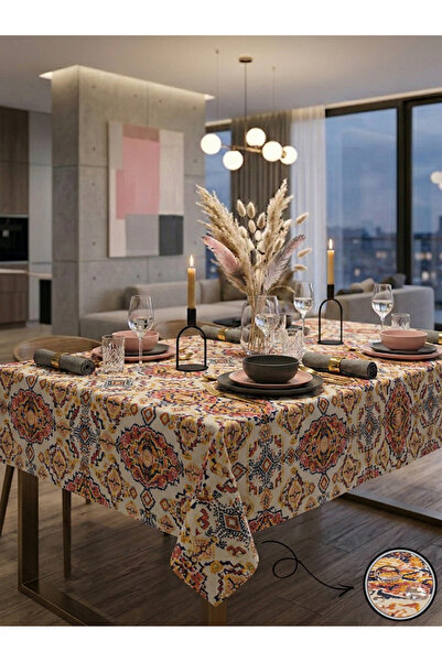 Soft Kare Ύφασμα πάπιας ανθεκτικό σε υγρά Τραπεζομάντηλο– Ανθεκτικό στους λεκ...