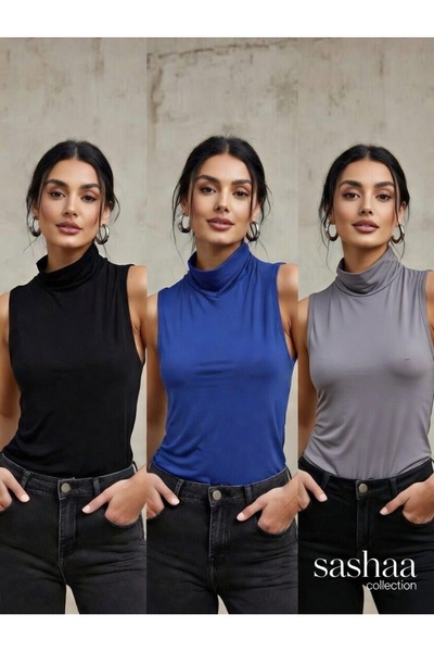 BY ARDELION Women's 3-Piece Zero Sleeve Bodysuit