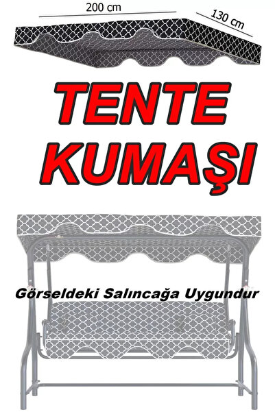 Yekta Home Karaburun 3 kişilik salıncak gölgelik - Tente Kumaşı 130 * 200 cm