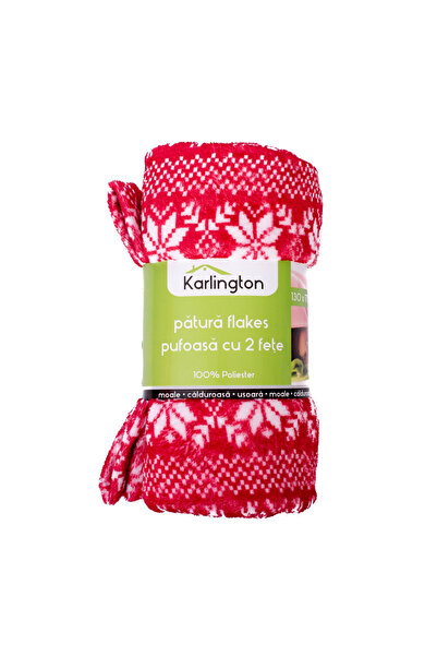 KARLINGTON , FLAKES BLANKET, 2-SIDED, 130 X 170 CM