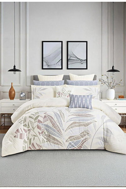 Melen مفارش ميلين | طقم لحاف مزدوج بحشوة سميكة 10 قطع