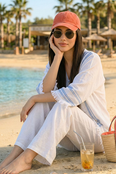 Ritagarcia Unisex Washable Vintage Πορτοκαλί Καπέλο