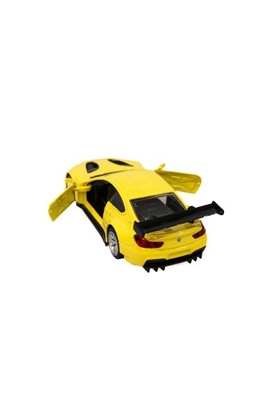 MSZ Mașină model BMW M6 GT3 MSZ 1:44 galbenă